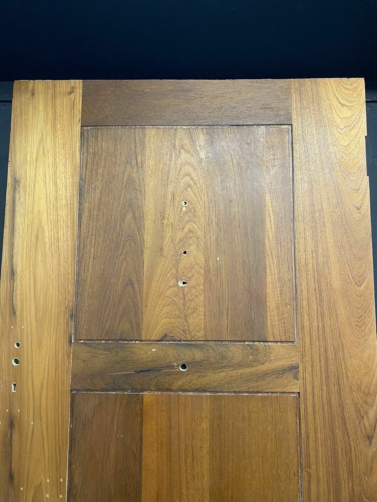 Large Solid Walnut Front Door Reclaimed Bespoke Hardwood Period Antique photo vintage