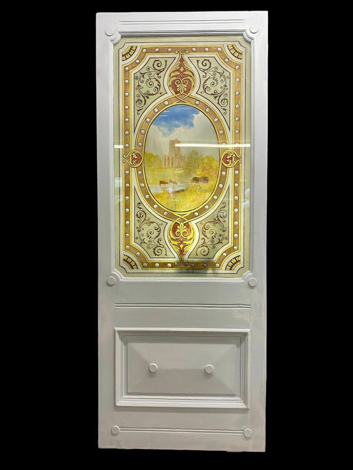 Victorian Stained Glass Door Reclaimed Period Old Antique Vestibule Internal