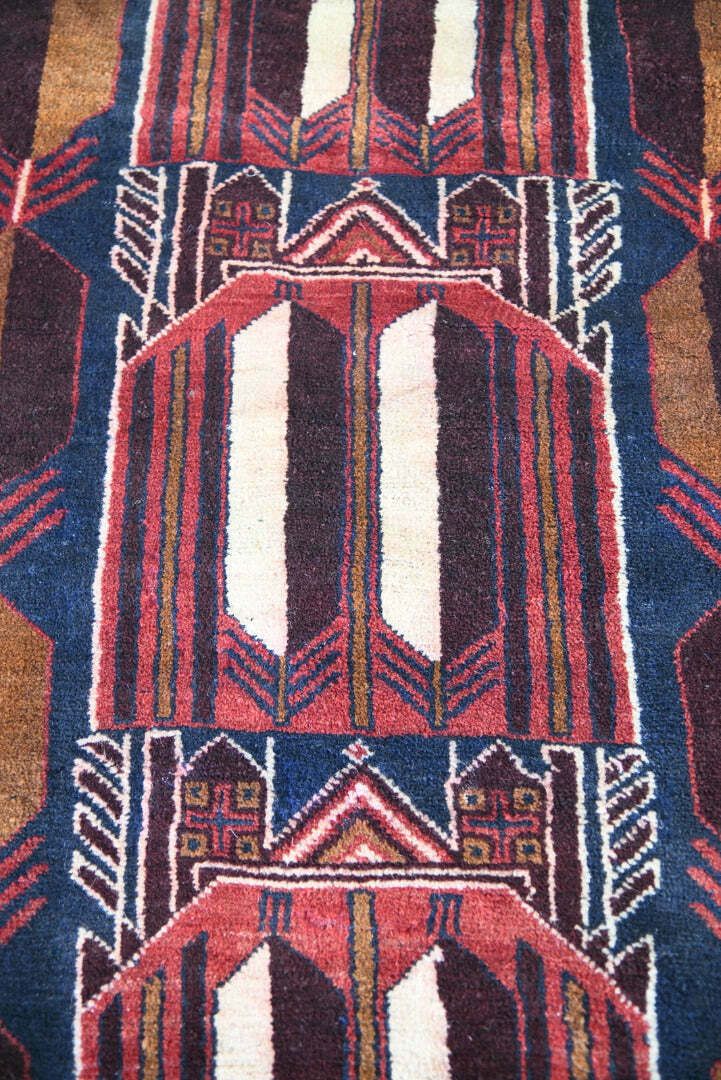 Geometric Wool Rug, Early 20th Century photo for sale