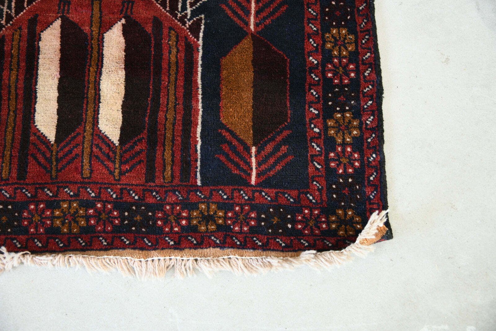 photo furniture Geometric Wool Rug, Early 20th Century