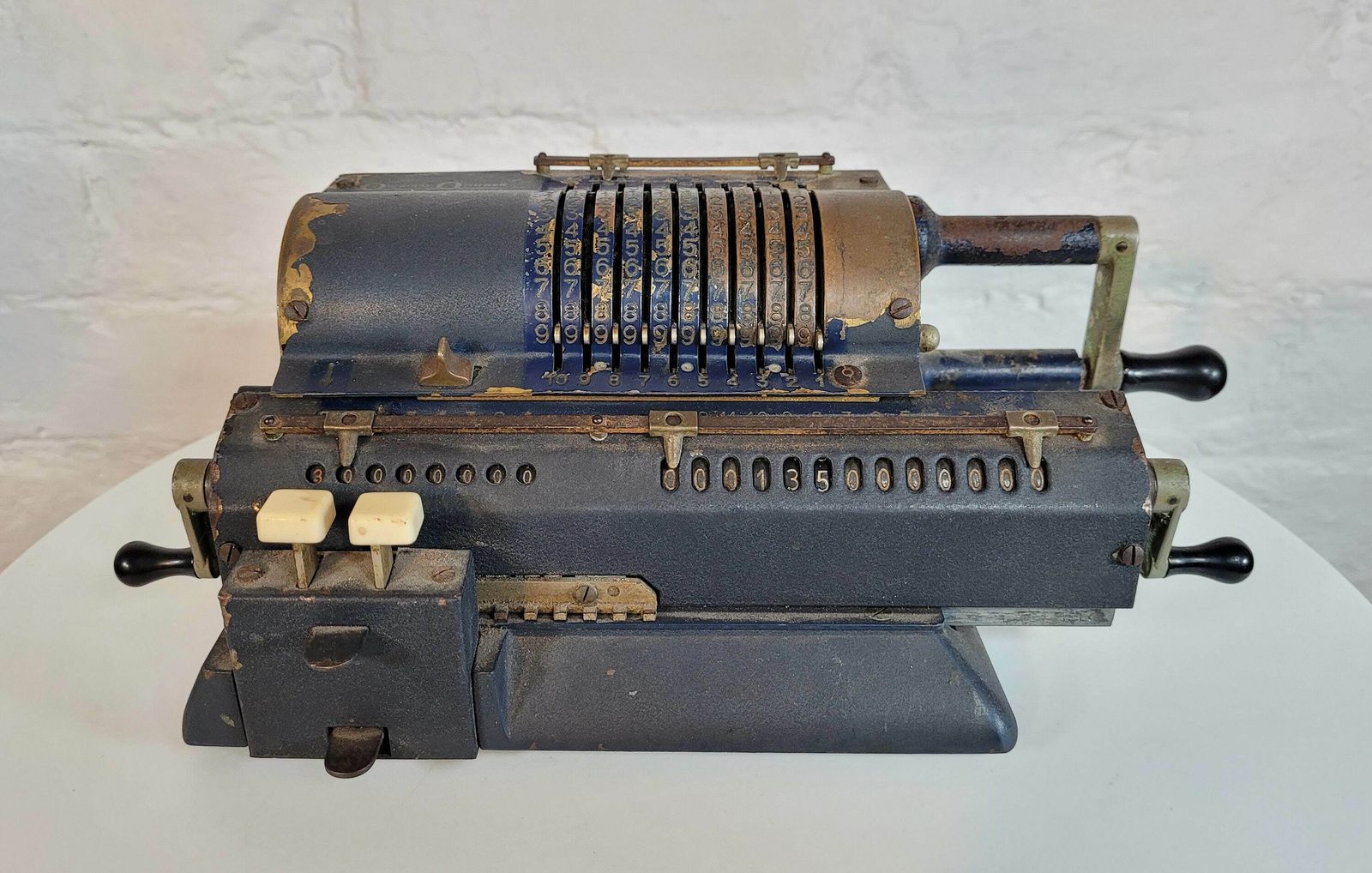 Antique Odner And Gotebrig Mechanical Calculator / 1920's Accountancy Tool / Antique Calculator / Pinwheel Calculator photo for sale