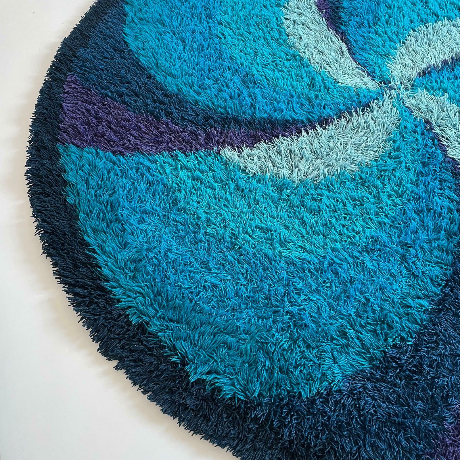 Extra Large Original Scandinavian High Pile Rya Rug By Ege Taepper, 1970s photo 4907.0