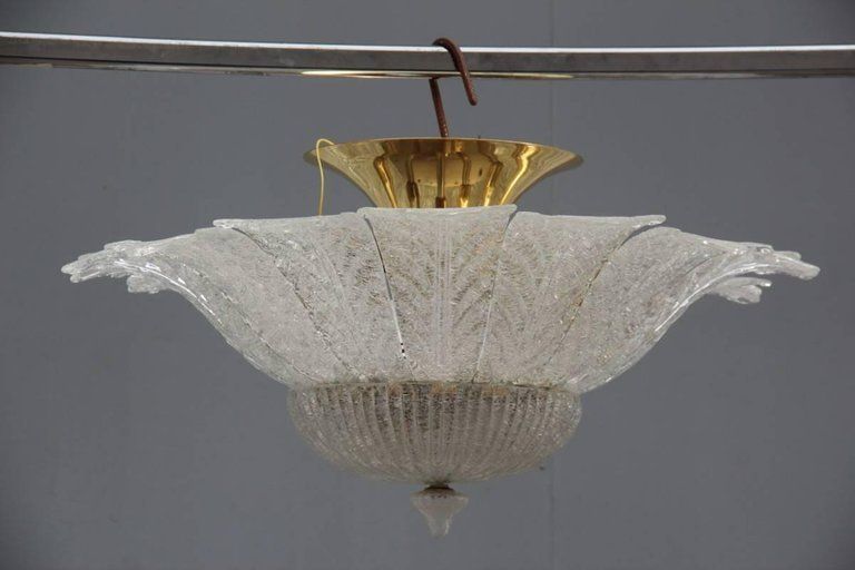 Amazing Fantastic Chandelier Murano Art Glass 1970s Flower photo vintage