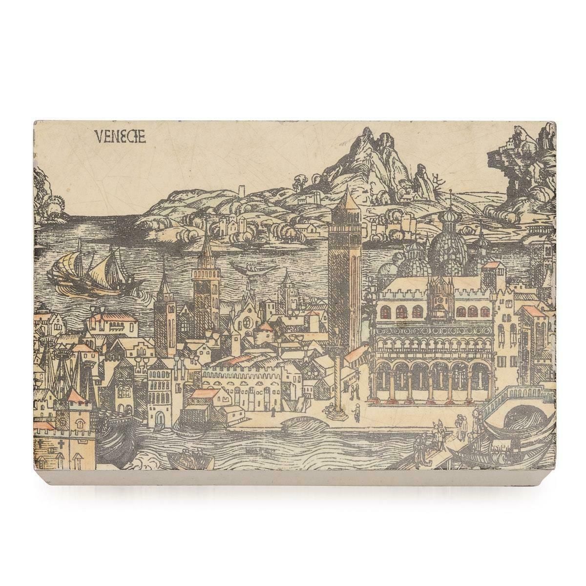 Beautiful Matchbox / Trinket Box By Piero Fornasetti, Italy, C.1960/70's photo vintage