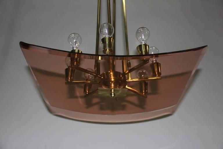 Mid Century Modern Chandelier Italian 1940 Attributed Pietro Chiesa Fontana Arte photo buy