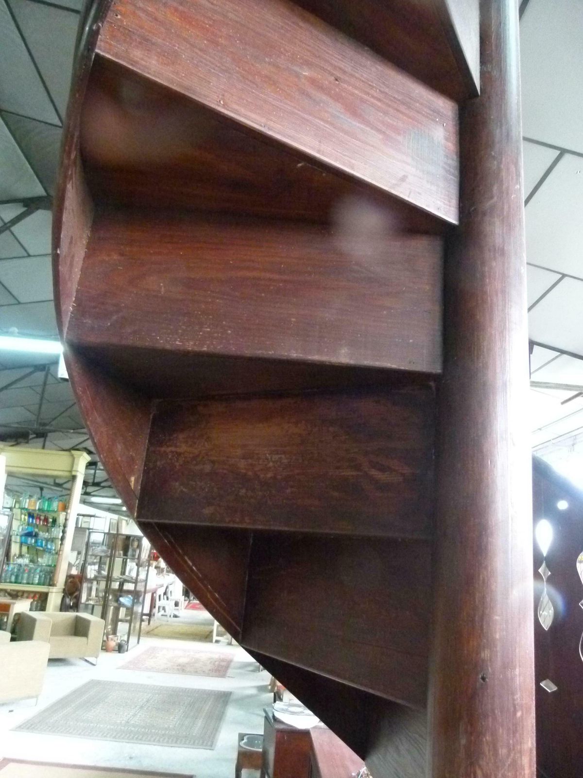 photo furniture Early 20th Century Spiral Wooden Staircase From Spain