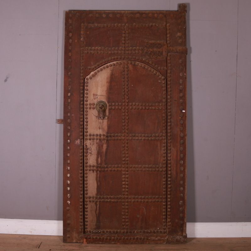 Moroccan Wooden Studded Door And Frame