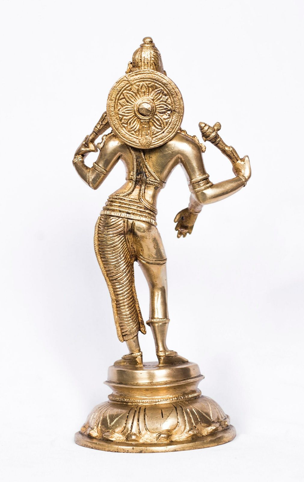 Large Brass Dancing Girl Sculpture | Female Oriental Statue | Beautiful Brass Woman Figurine photo Art