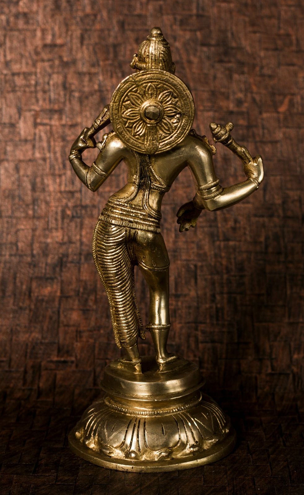 Large Brass Dancing Girl Sculpture | Female Oriental Statue | Beautiful Brass Woman Figurine photo vinterior