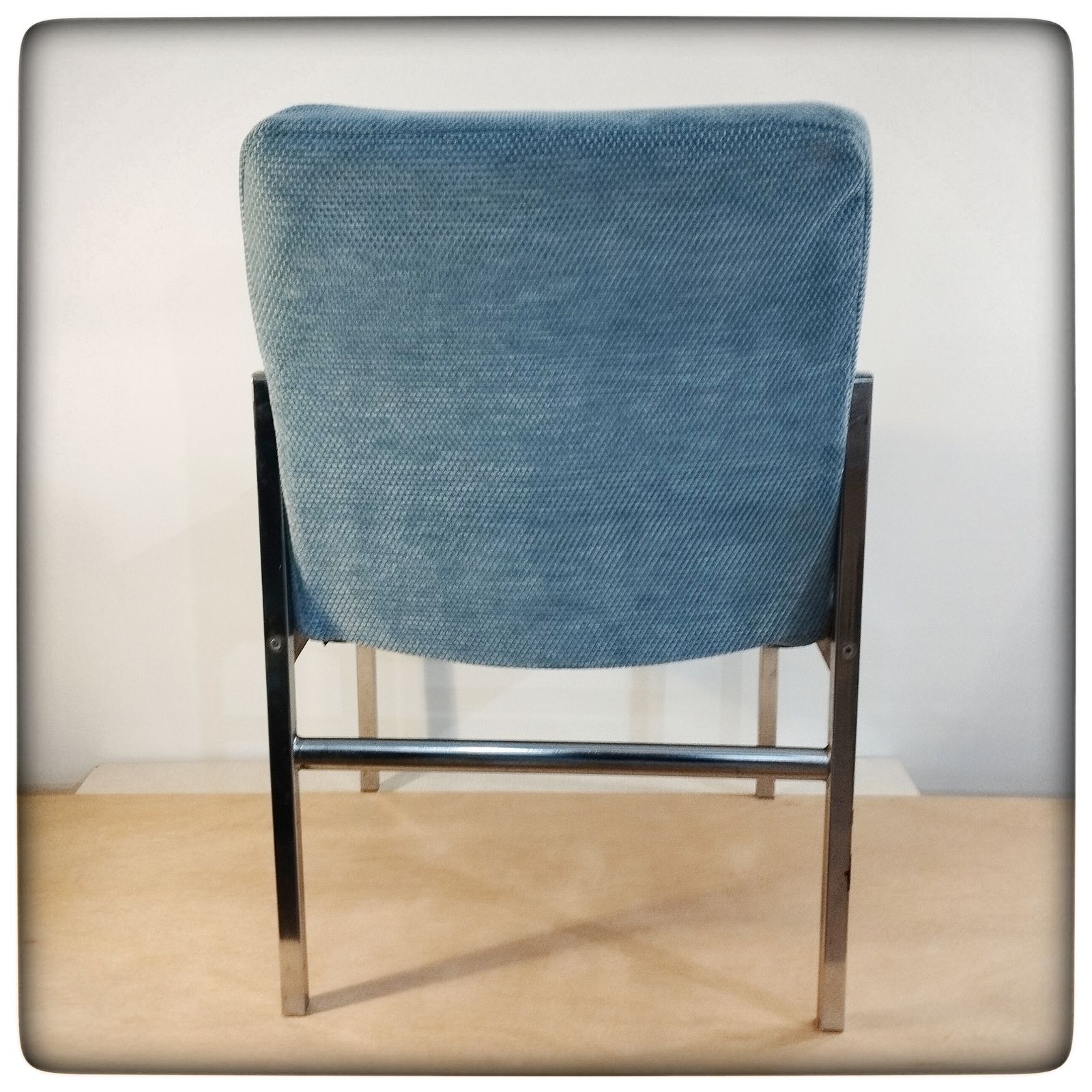 Pair Of 1970s Antocks Lairn Chrome And Teak Accent Chairs photo Furniture