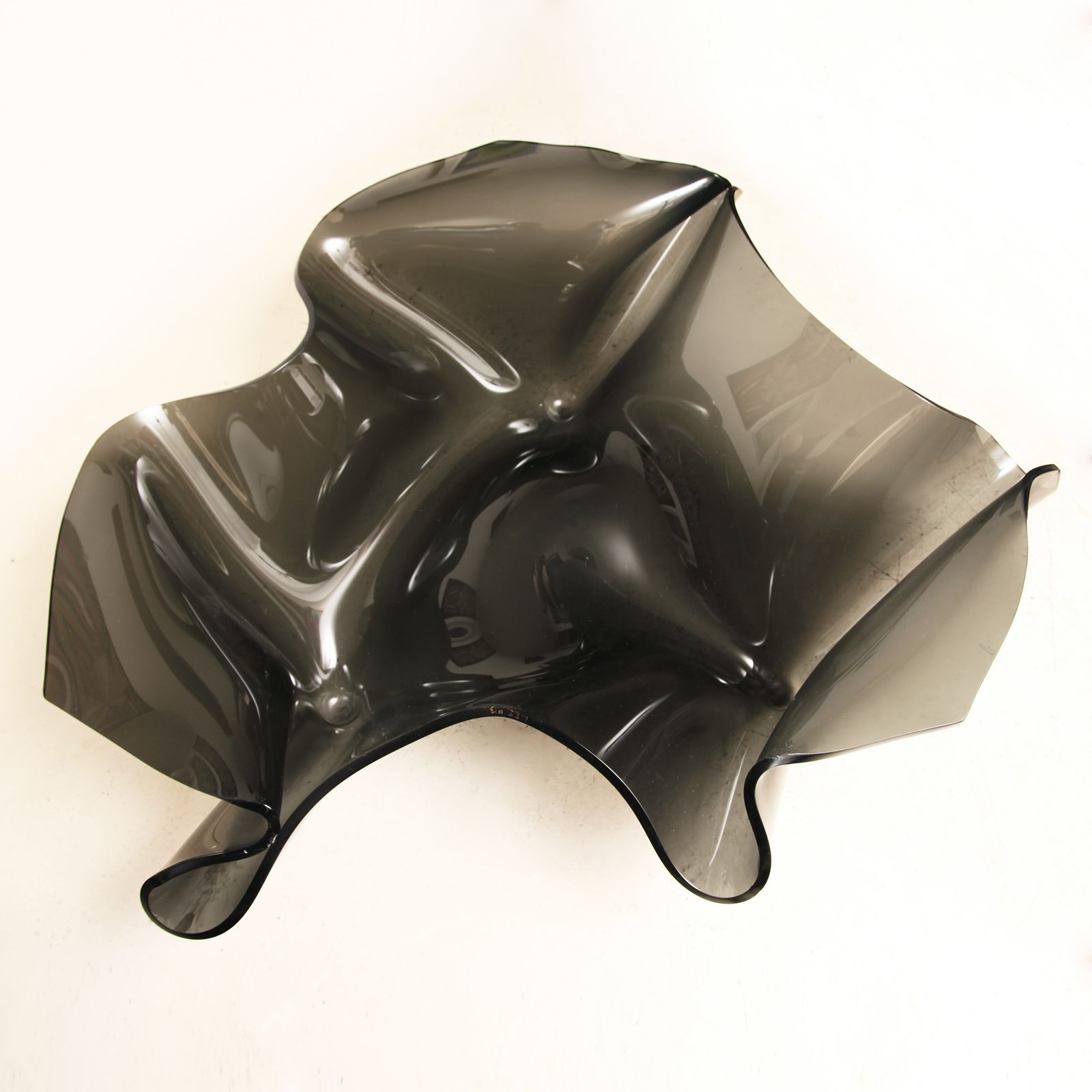 photo for sale Postmodern Xxl Laurel Fyfe Sculptural Coffee Table Black Glass 1990s
