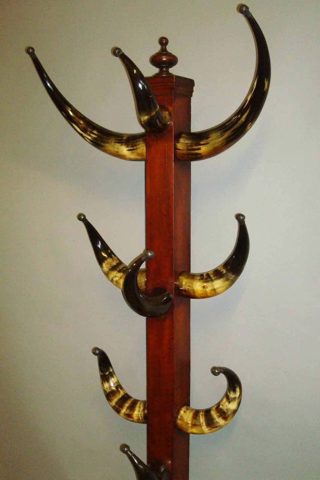 19th Century Cow Horn And Oak Hall Stand photo 3025.0