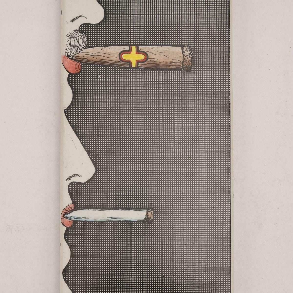 20th Century Large Metal Matchbox By Piero Fornasetti, Italy, C.1960 photo vintage