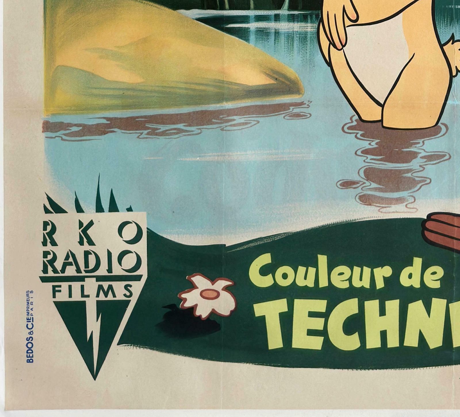 Fun And Fancy Free 1947 French Grande Film Movie Poster, Disney photo buy