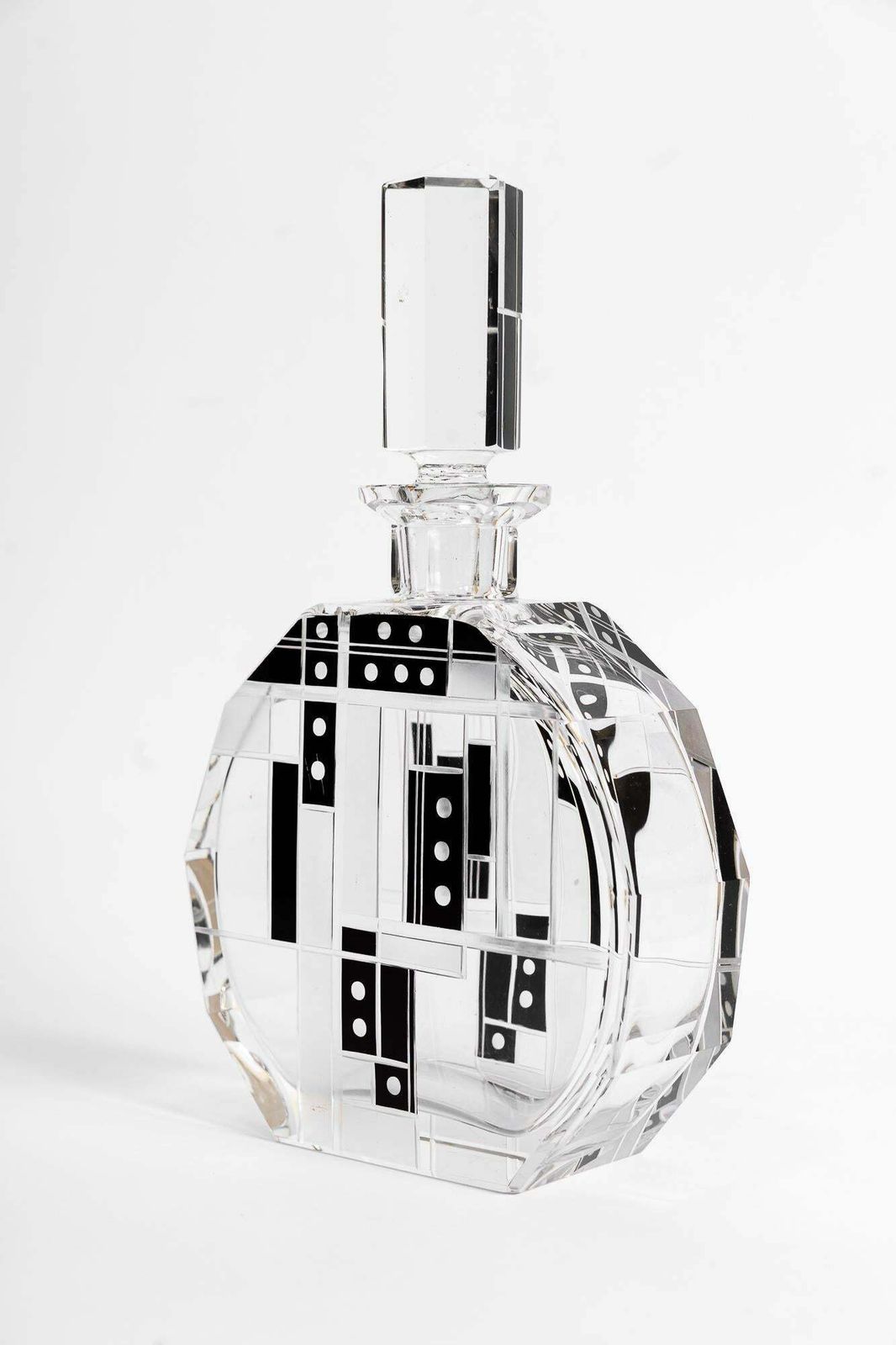 Art Deco Brandy Bottle Vienna Around 1920s photo for sale