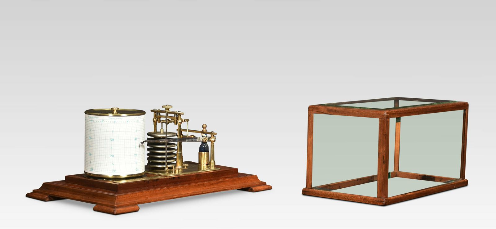 Walnut Cased Barograph By Depree And Young Ltd Exeter photo furniture