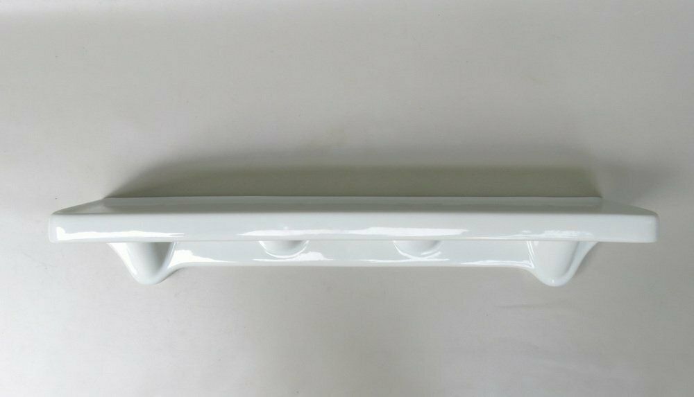 Bathroom Tray Wall Console In Porcelain White, 1950s photo 1099.9