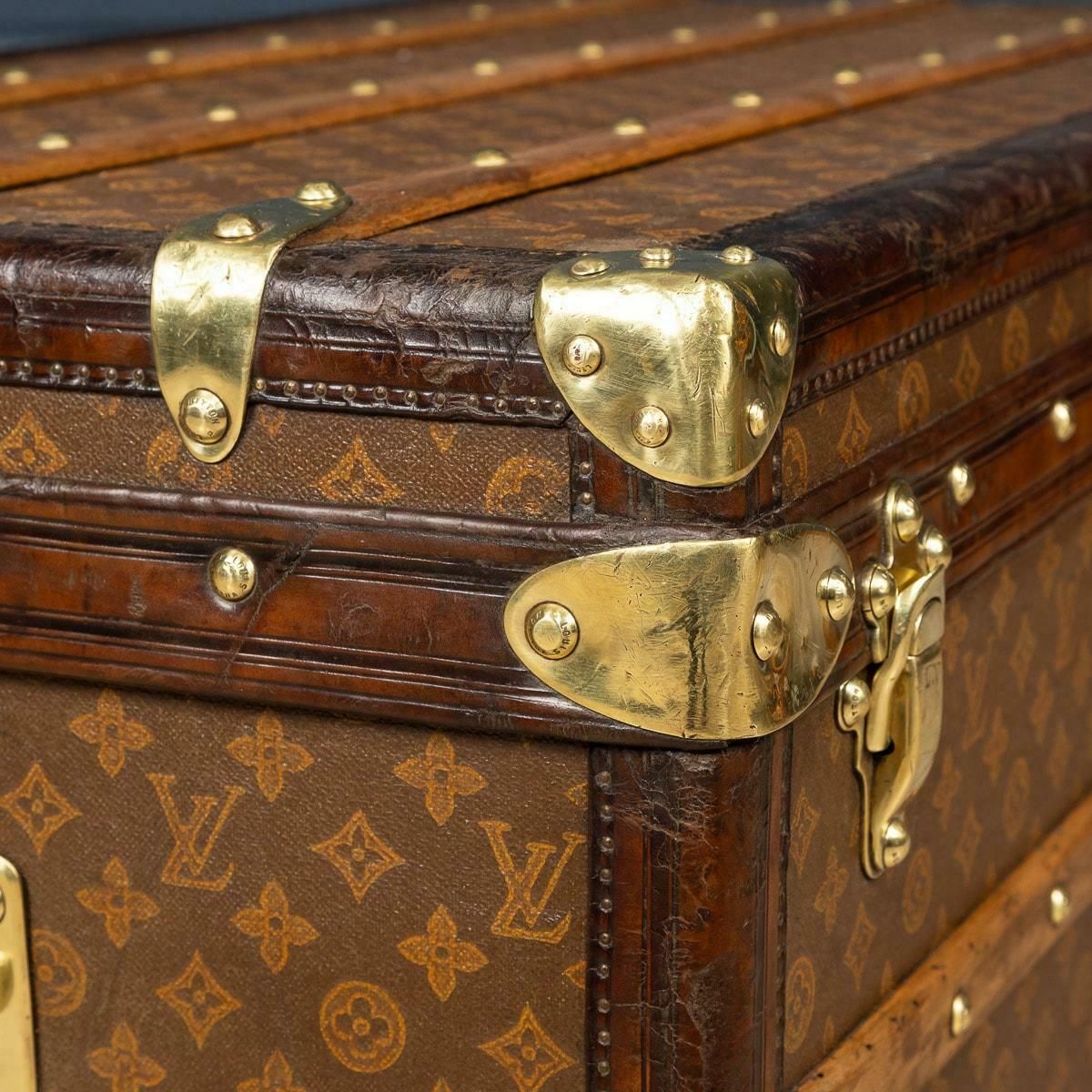 20th Century Louis Vuitton Trunk In Monogram Canvas, France, C.1900 photo 30995.0