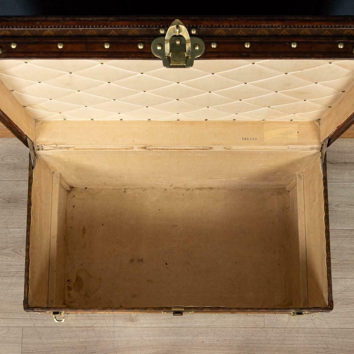 30995.0 20th Century Louis Vuitton Trunk In Monogram Canvas, France, C.1900 photo