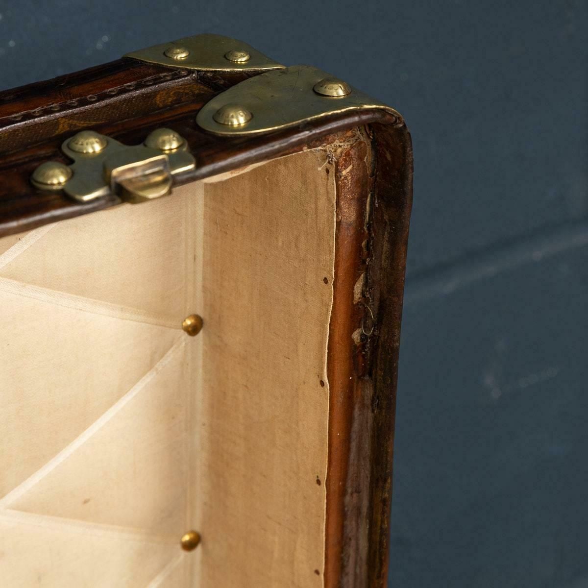 photo vinterior 20th Century Louis Vuitton Trunk In Monogram Canvas, France, C.1900