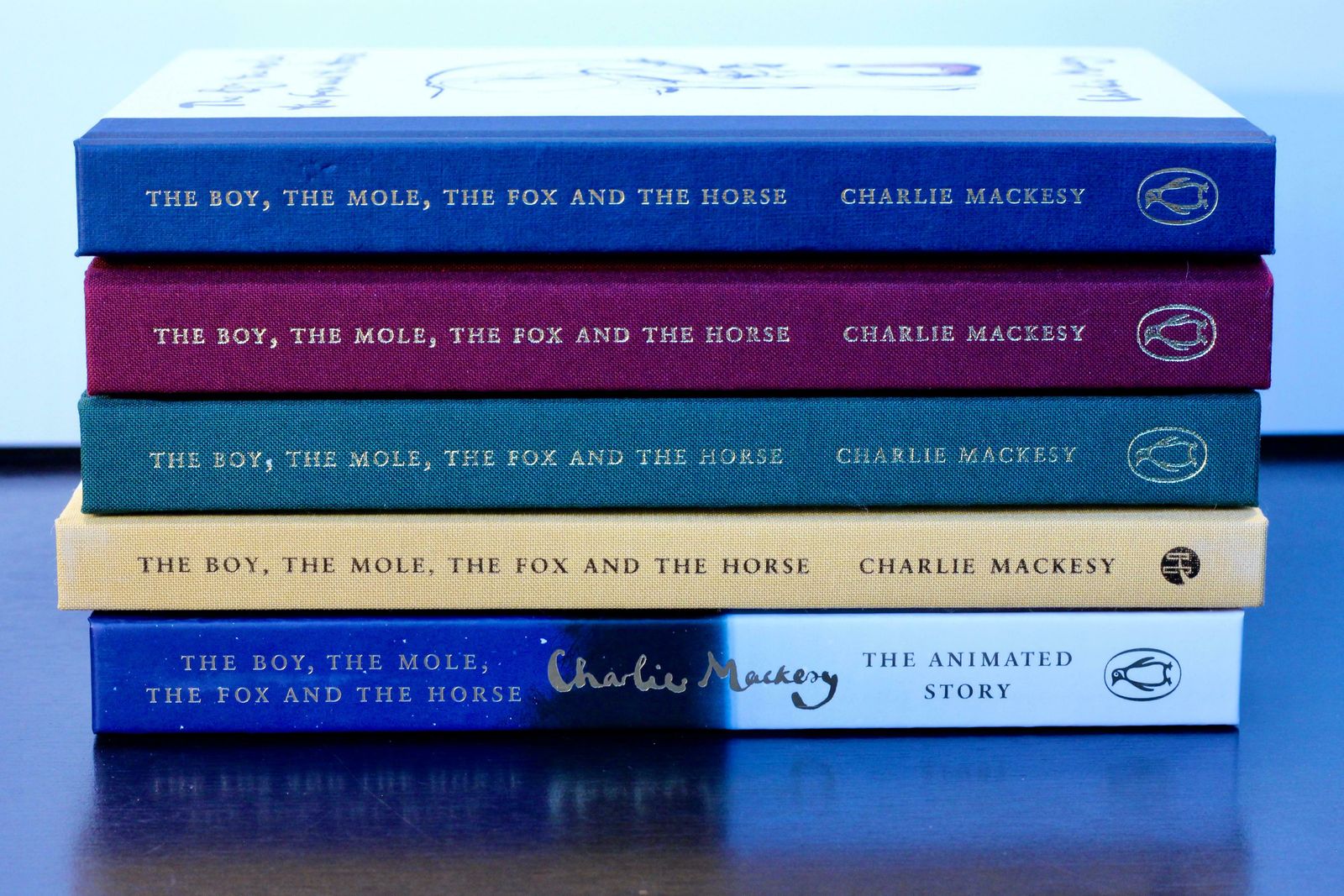Charlie Mackesy The Boy, The Mole, The Fox & The Horse Signed Set   1st Edition photo vintage