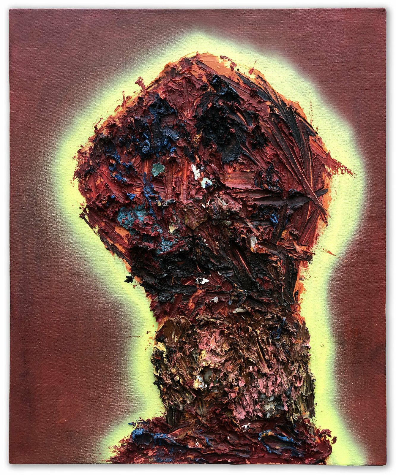 Intense Contemporary Abstract Painting: Rafal Zawistowski, “Pius Xi”, 2012