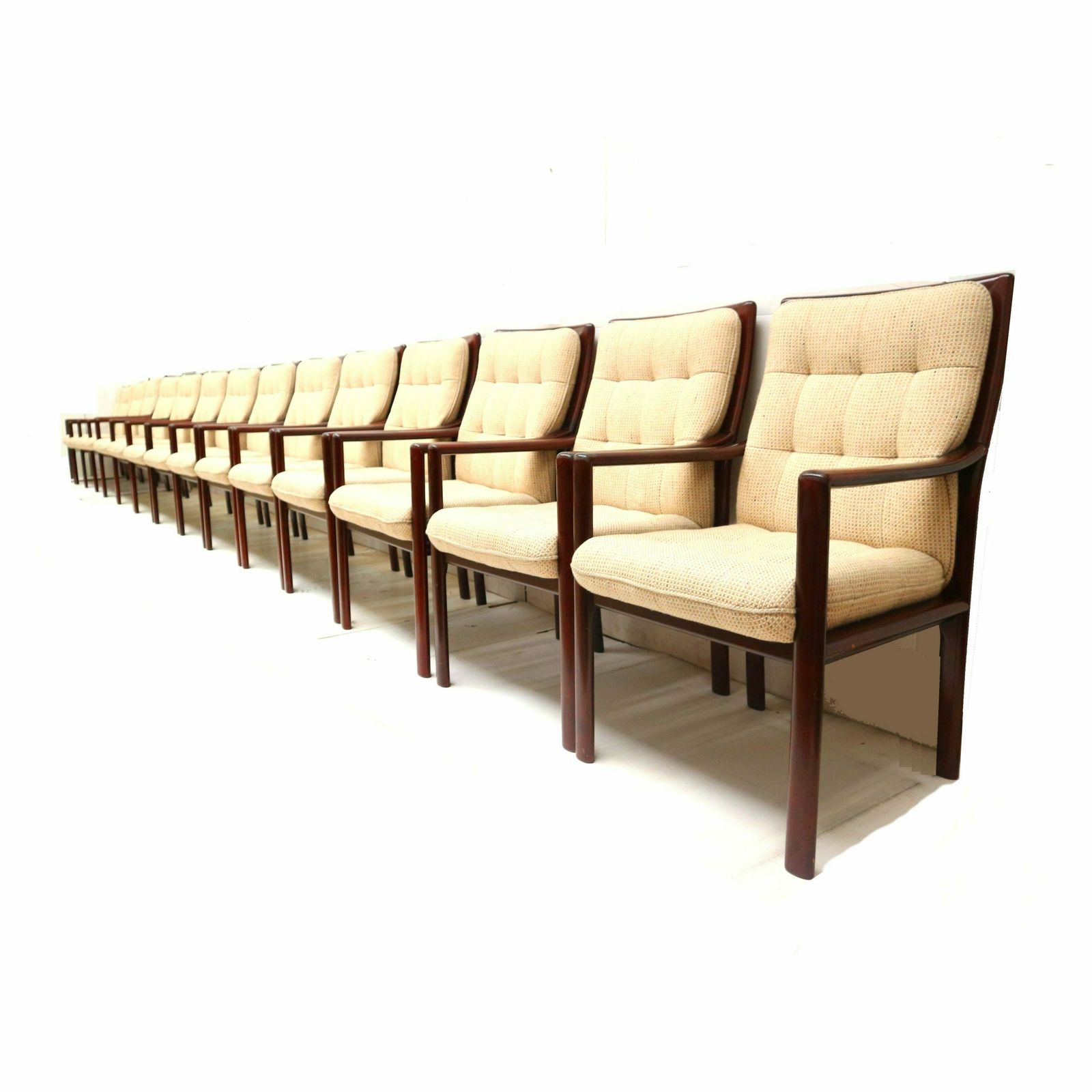 Unique Set Of 15 Vintage Armchairs From Lübke Made In The 1970s photo furniture