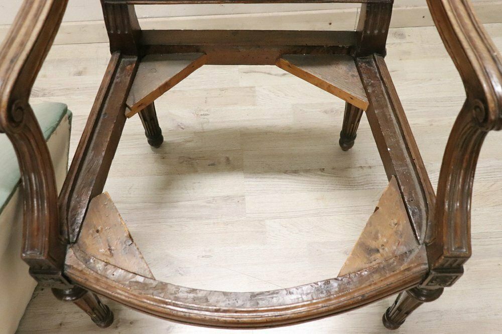 Antique Armchair In Walnut, 18th Century photo furniture