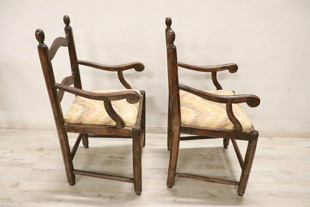 Armchairs In Walnut, 18th Century, Set Of 2 photo 3460.0