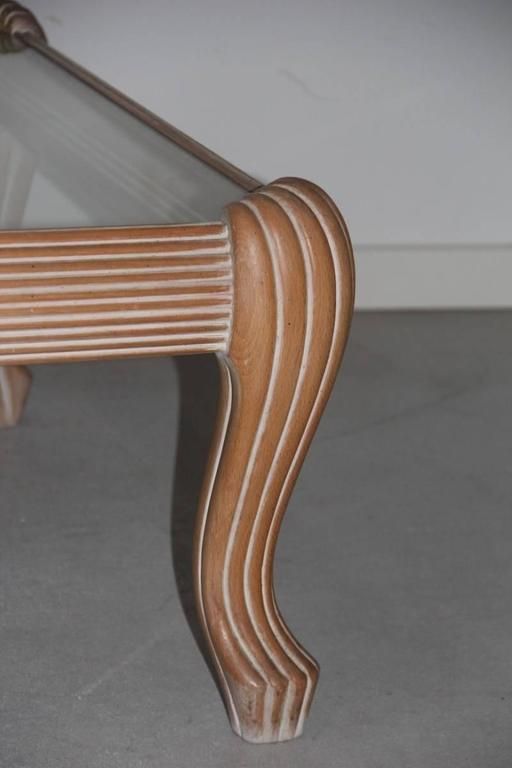 Wooden Coffee Table In Carved And Lacquered 1970s Italian Design photo Furniture