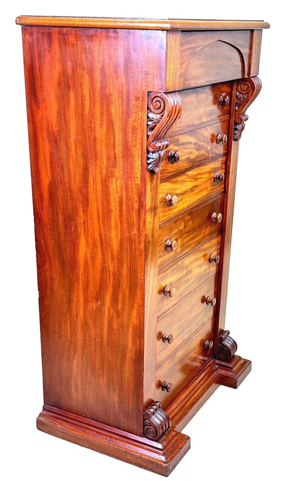 19th Century Mahogany Wellington Chest (England, Circa 1840) photo vinterior
