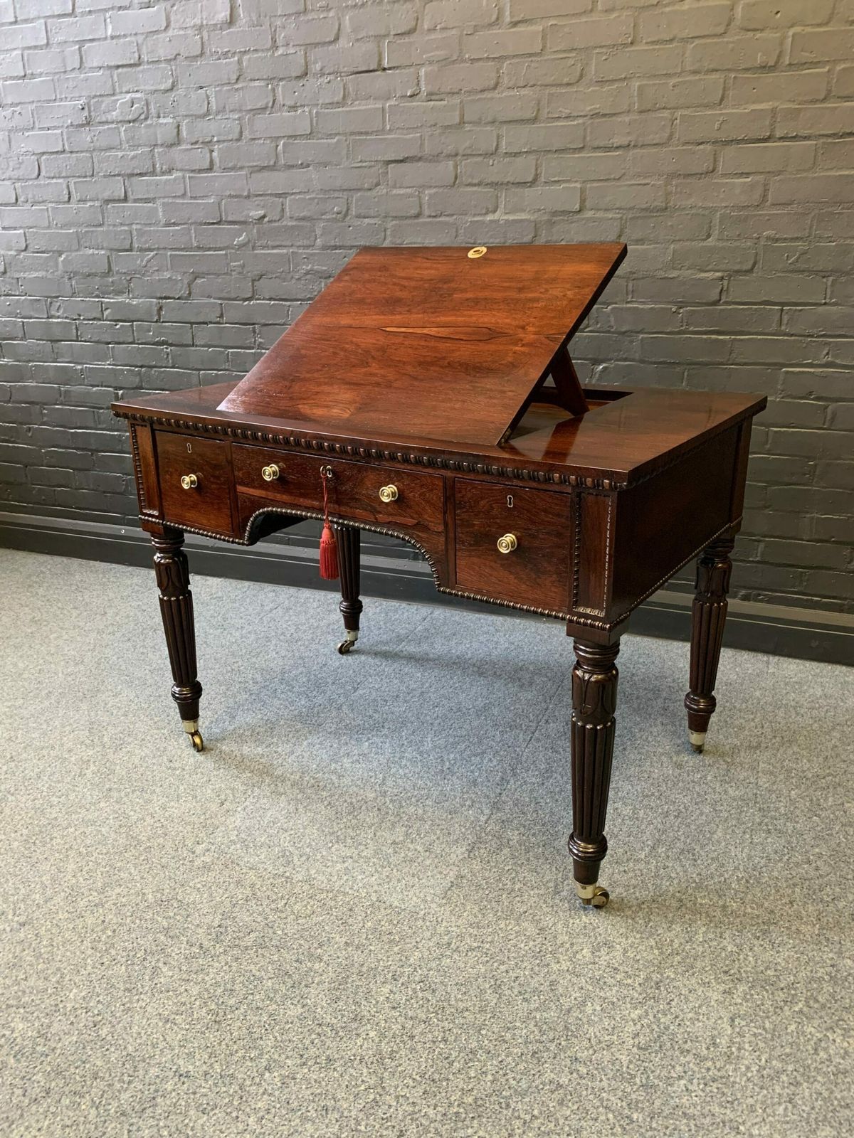 Fine Quality Regency Rosewood Desk