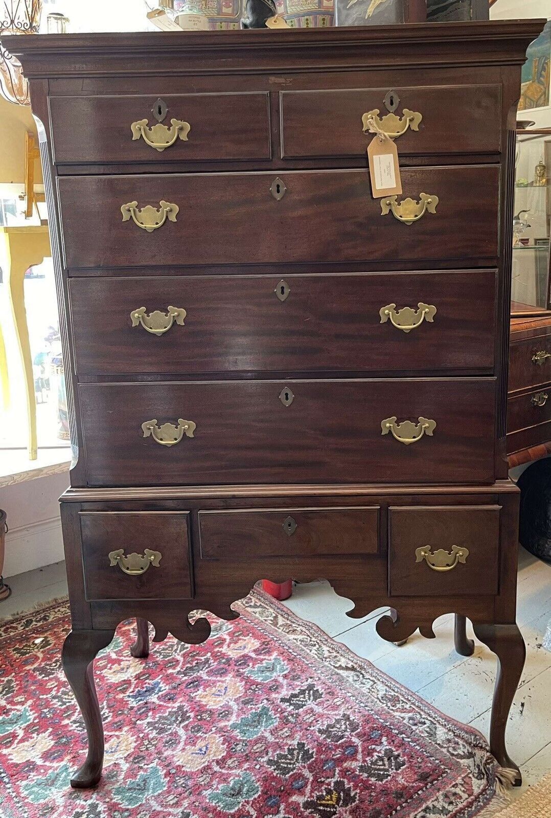 Georgian Chest Of Chest Of Drawers On Stand Circa 1820. photo furniture