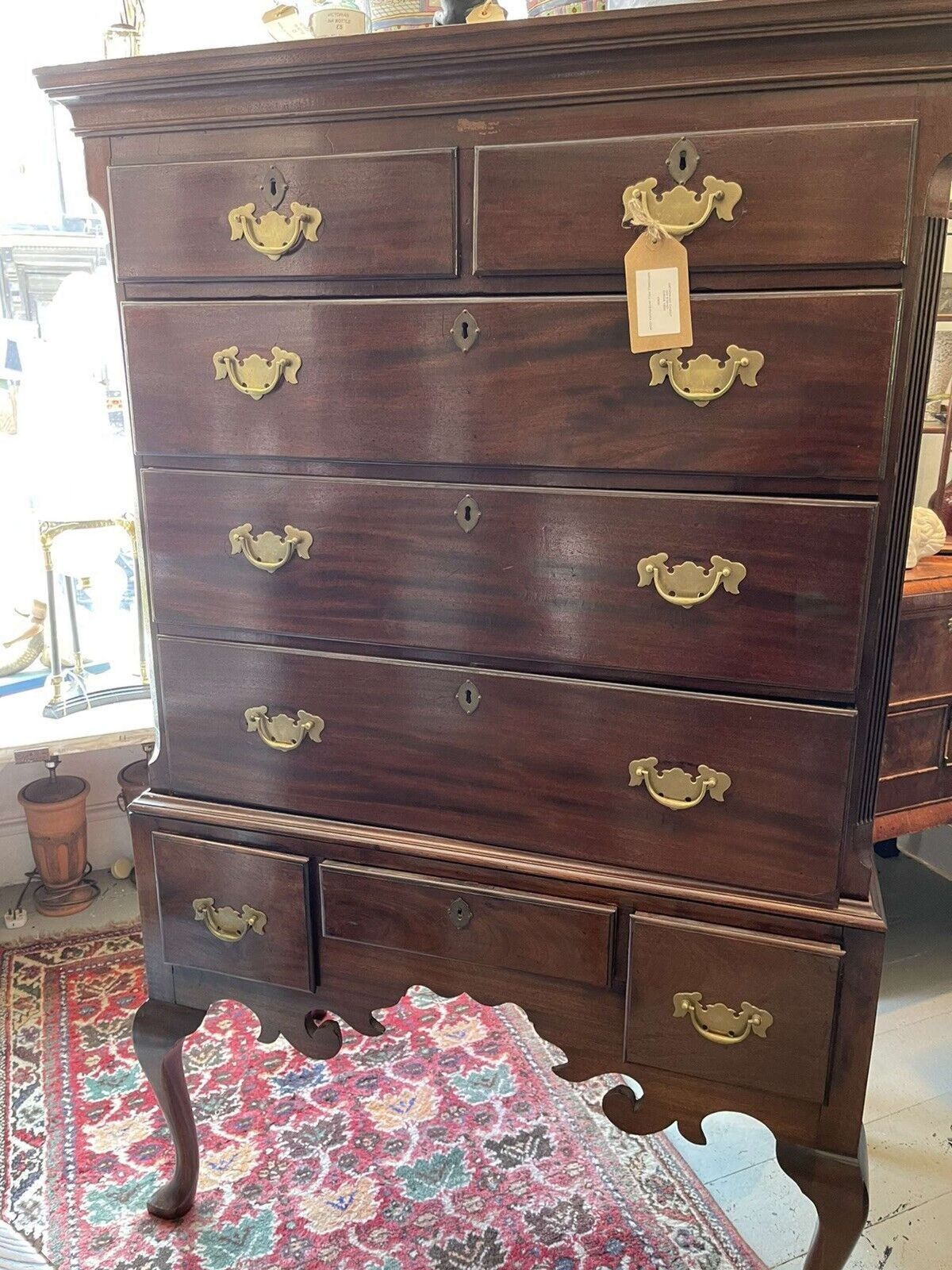 Georgian Chest Of Chest Of Drawers On Stand Circa 1820. photo vinterior