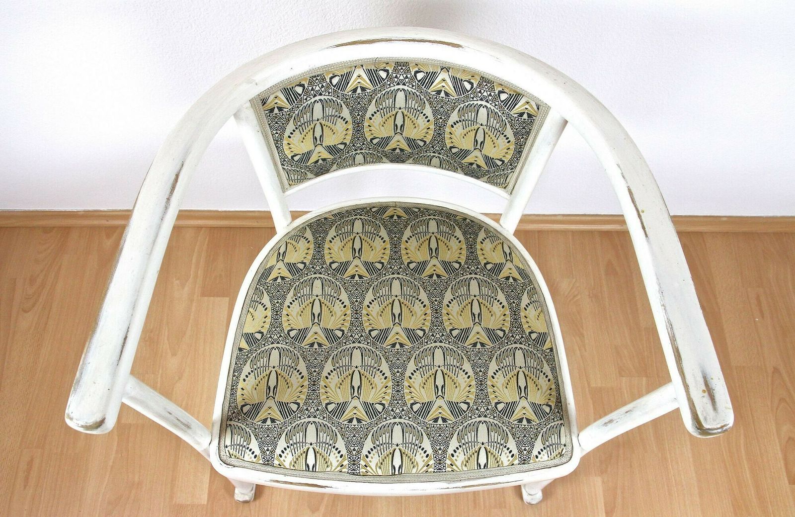 White Art Nouveau Armchair By Marcel Kammerer, Early 20th Century, At Ca. 1908 photo Furniture