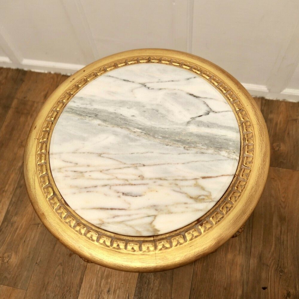 A Superb French 19th Century Gilt Salon Table photo Furniture
