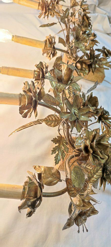 1246.0 Brass Wall Lamps, France, 1960s, Set Of 2 photo