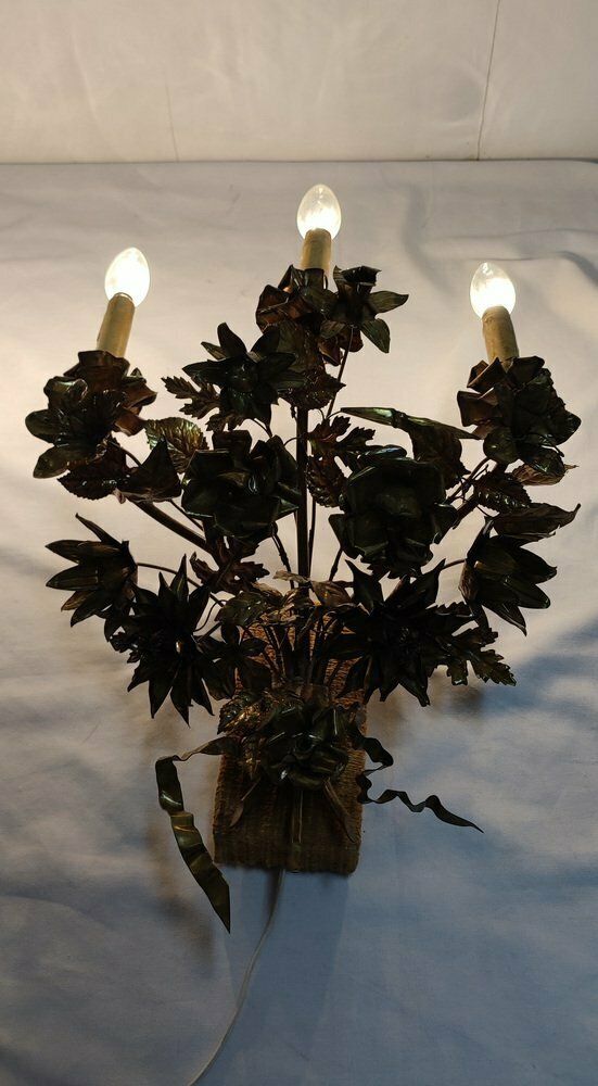 photo vinterior Brass Wall Lamps, France, 1960s, Set Of 2