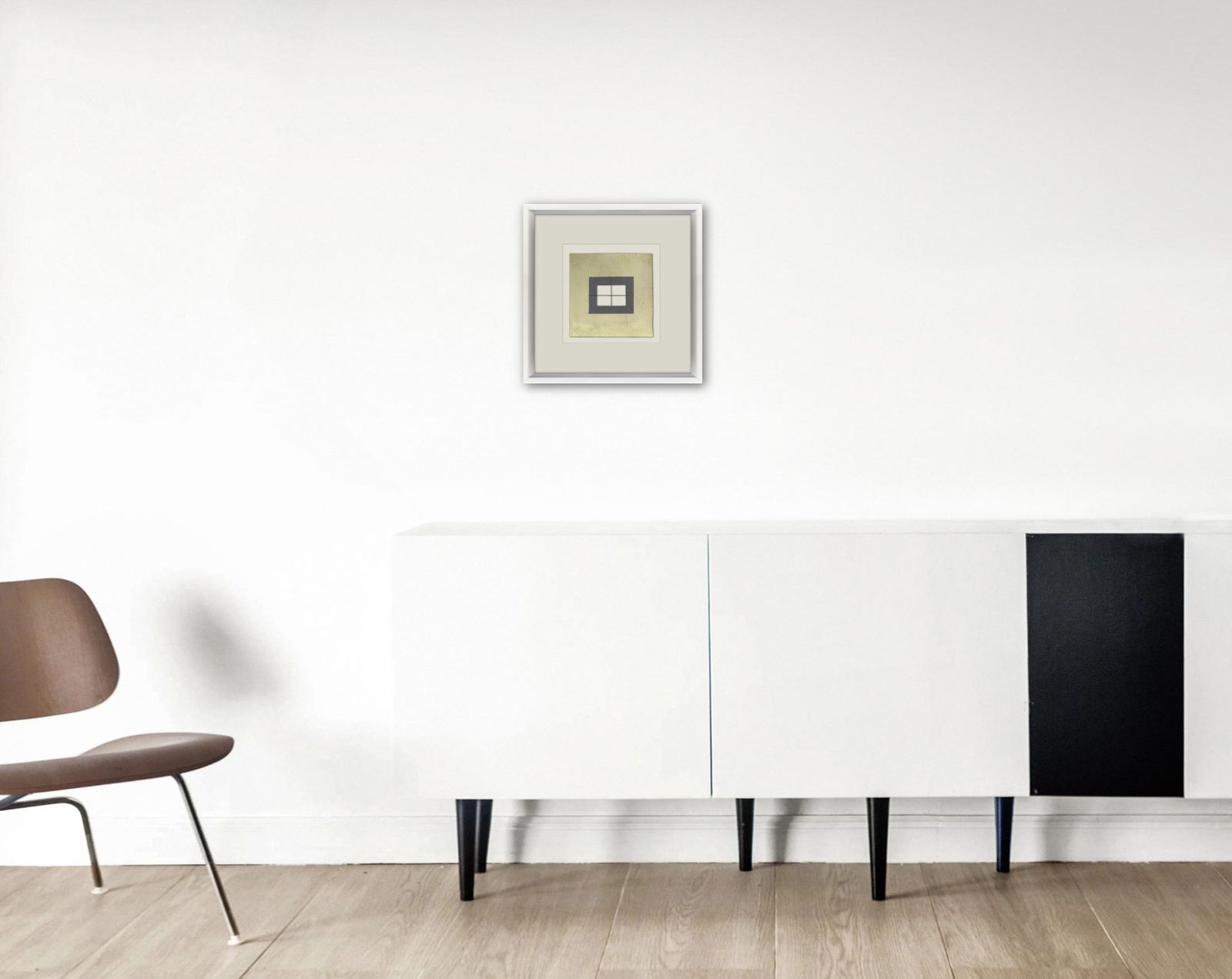 Minimalist Mixed Media Collage Painting: Sabine Straßburger, “Untitled”, 2011 photo Art