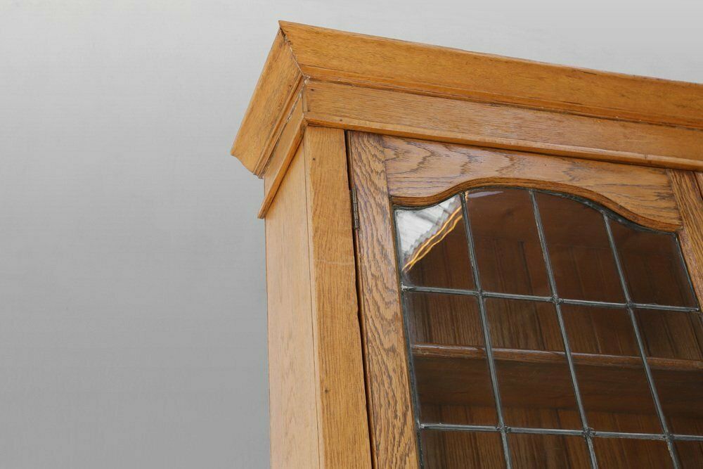 Furniture English Arts And Crafts Secretary Bookcase, 1910s photo