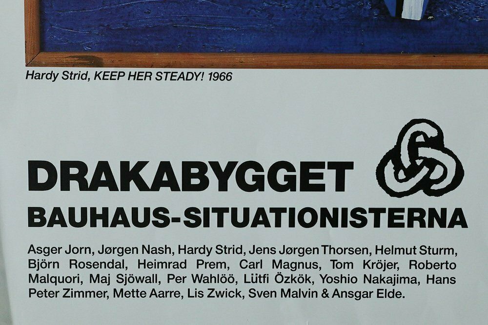 Nordiskt 60 Tal Kulturhuset Stockholm Exhibition Poster, 1990 photo vinterior