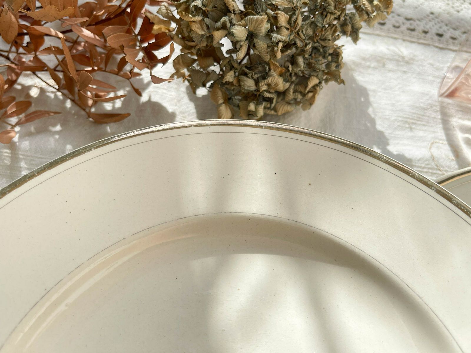 6 Assiettes Vintage Dépareillées Motif Fleuri   Assiettes Vintage Esprit Champêtre   Sarreguemines   Badonvillier   Moulin Des Loups photo Home Decor