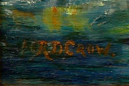 Oil On Board By Richard D Crow. Titled "Mudeford Quay" photo for sale