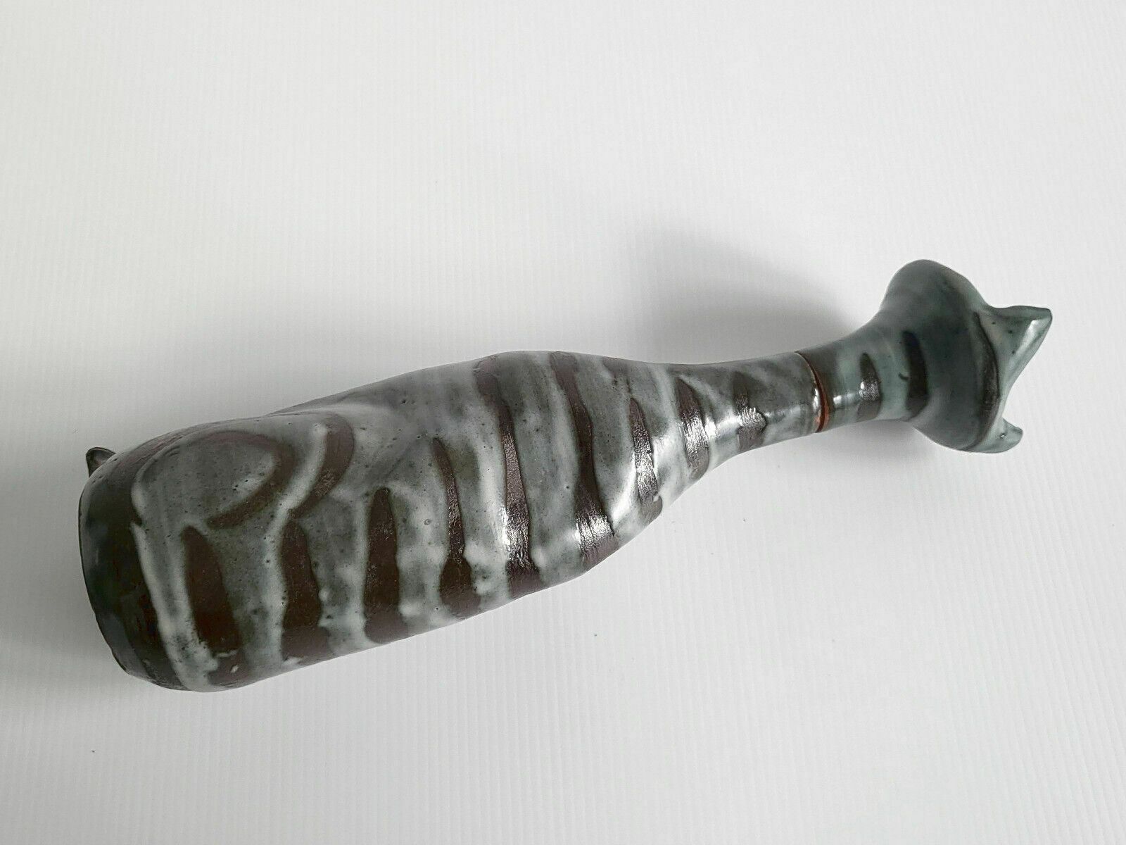 Woonaccessoires Liqueur Chat Vat Troute 1960 Ceramique 60s Year 60 Signature View photo