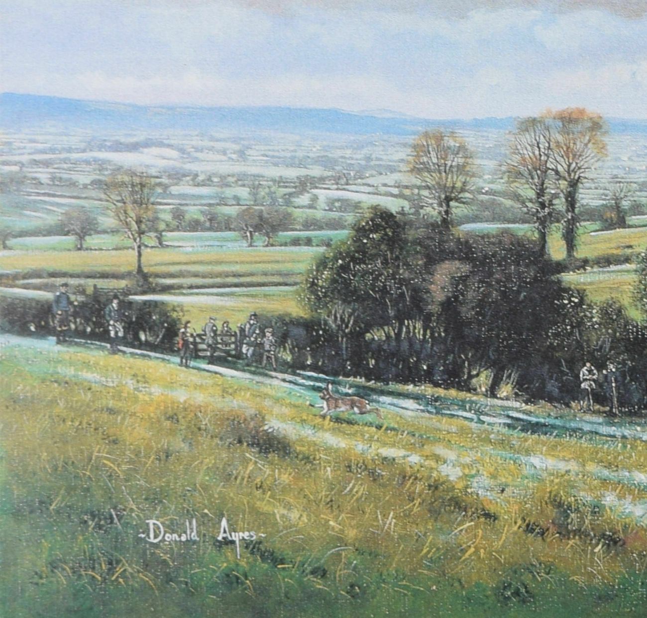 Donald Ayres (B. 1936) The Clifton Foot Beagles On Butcombe Hill photo furniture
