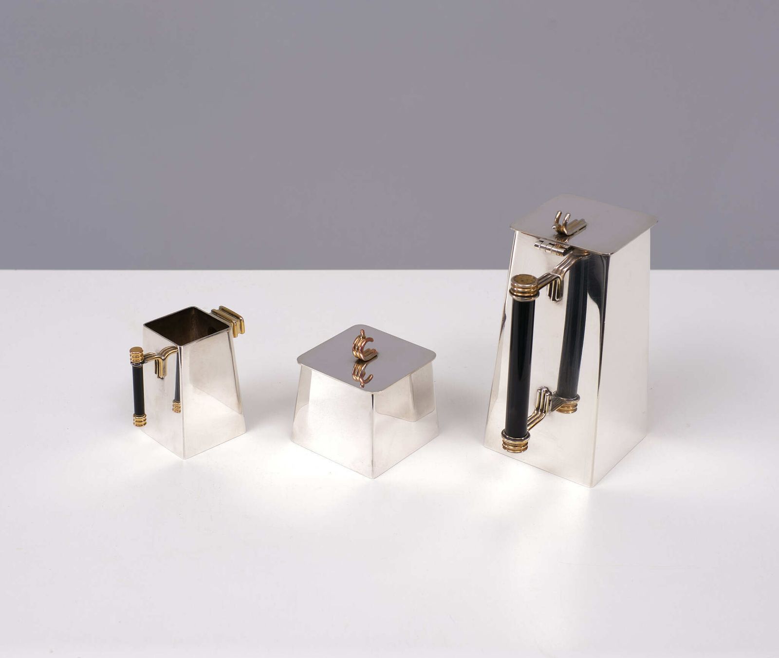 2092.0 Art Deco Verzilverd Theeservies – Frankrijk photo