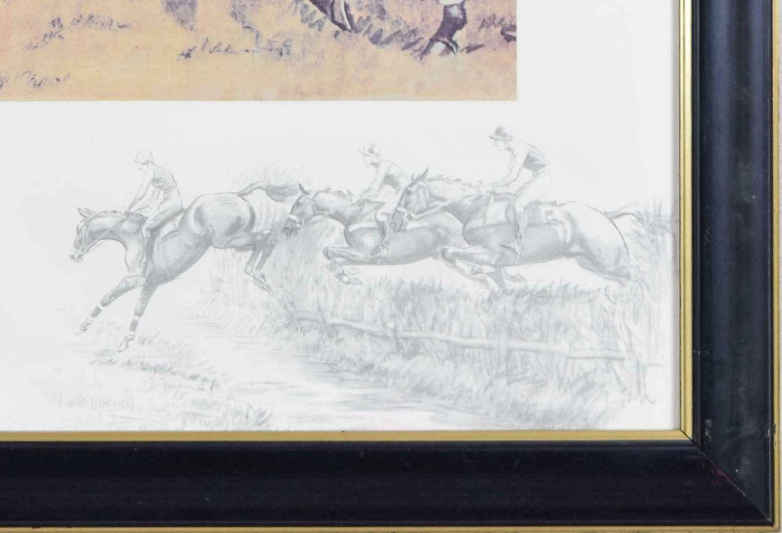 'Oh To Be In England' Signed Horse Racing Print By Snaffles photo Art