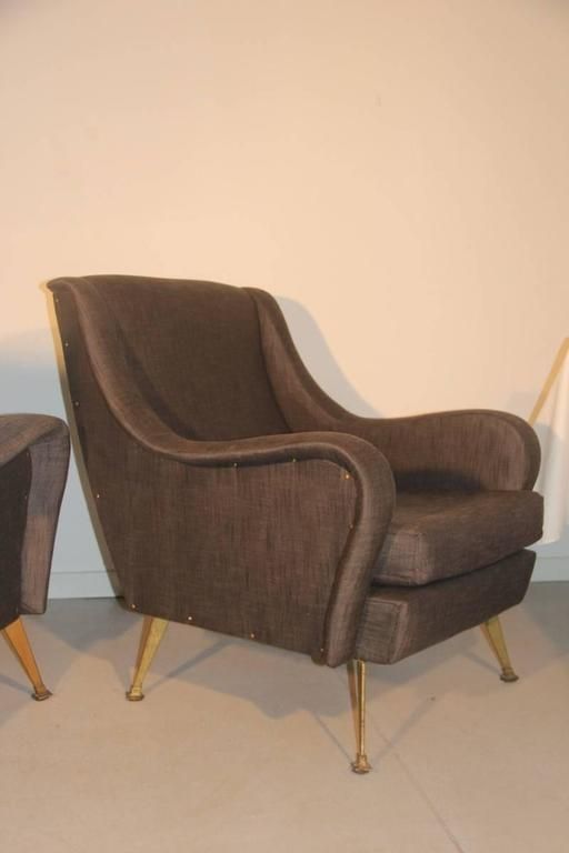 photo furniture Pair Of Mid Century Italian Design Armchairs Marco Zanuso Style
