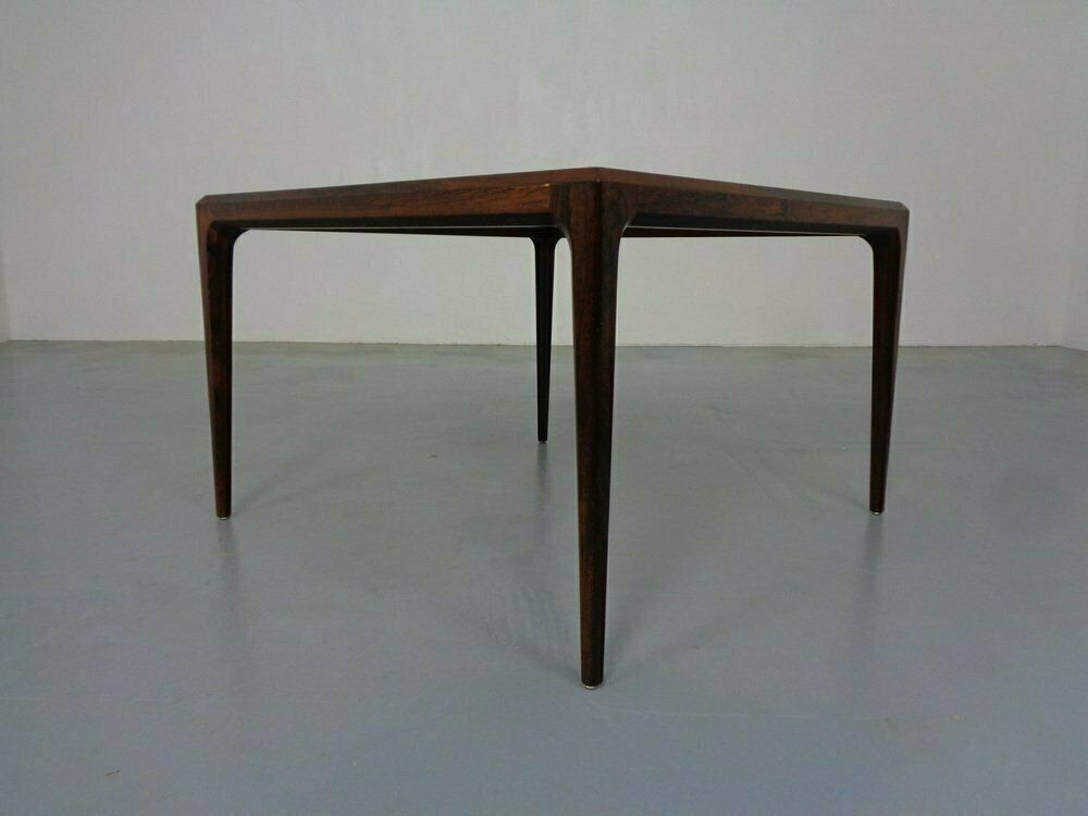 Rosewood Coffee Table By Johannes Andersen For Cfc Silkeborg, Denmark, 1950s photo vinterior