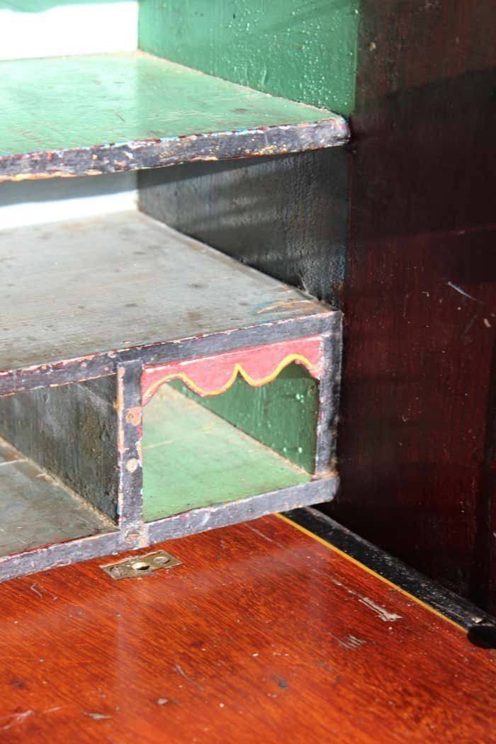Late 19th Century Unusual Aesthetic Movement Painted Clerks Desk photo 1895.0